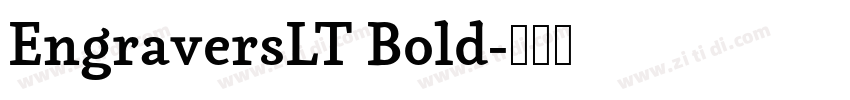 EngraversLT Bold字体转换